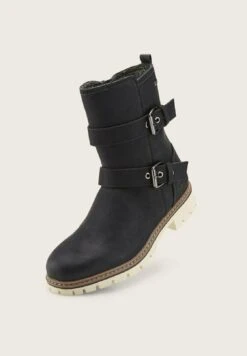Tom Tailor Licence Mit Block Absatz - Cowboy-/Bikerlaarsjes - Black -Tom Tailor bf5002a1fc8b40389d6fb6f21cd27d60