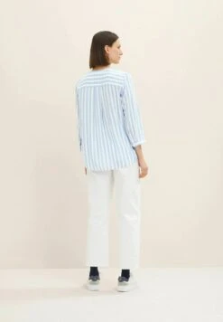 Tom Tailor Striped - Blouse - Dreamy Blue Offwhite Stripe -Tom Tailor c0cf00cd7dad483d9ad0dd8ab36dc0ec