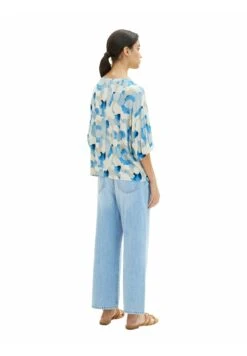 Tom Tailor Mit Fledermausärmeln - T-Shirt Print - Blue Shapes Design -Tom Tailor c0e0abc78ffc4ed7854e470d993cef77