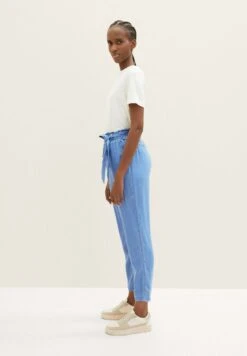 TOM TAILOR Denim Mit Elastischem Bund - Broek - Bright Mid Blue Chambray -Tom Tailor c133b4bd9d864dafa1e2d7445f4d9ac2