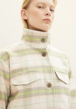 TOM TAILOR Denim Mantel - Light Grey Rose Check -Tom Tailor c214fd9a92214aa8a16226fc5258fd5c