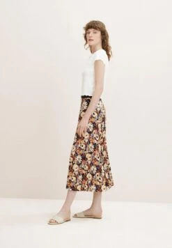 Tom Tailor Plooirok - Beige Large Floral Design -Tom Tailor c2d7dcfe597d4a6eab087fd2b302e097