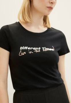 TOM TAILOR Denim Mit Text - T-Shirt Print - Deep Black -Tom Tailor c2e81dbf70254d19aa087be5bb2de098