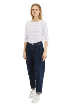 TOM TAILOR Denim Striped Jacquard- Sweater - White Lilac Structured Stripe -Tom Tailor c3921ccf339645228ed484a850a9b651