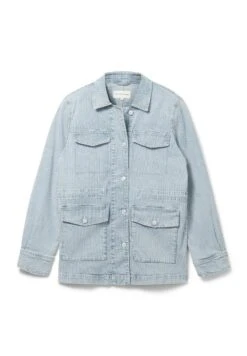 Tom Tailor Im Utility-Look - Spijkerjas - Denim Offwhite Stripe -Tom Tailor c3e4d63d613843f183b6718a75fd16c7