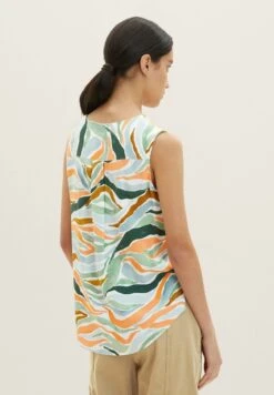Tom Tailor Blouse - Colorful Wavy Design -Tom Tailor c480ff7f67154e44b7eb93570f9bfdbe