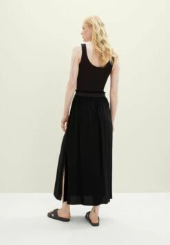 TOM TAILOR Denim Mit Seitenschlitz - Maxirok - Deep Black -Tom Tailor c5fff0ebb47c4fb798e3082c70e0aa56