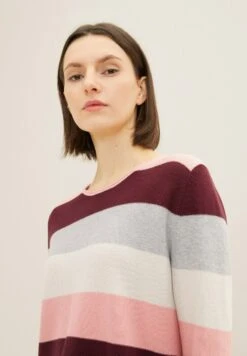 Tom Tailor Mit Rundhalsausschnitt  - Trui - Rose Knit Stripe -Tom Tailor c6ca53cd4c1d4c779347d5a98571907a