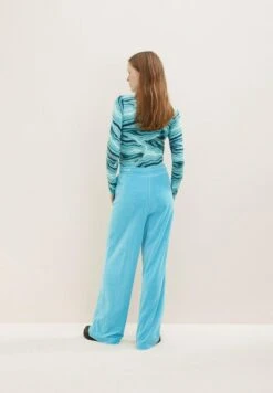 TOM TAILOR Denim Samt Optik - Broek - Blue Voltage -Tom Tailor c79694ed23334a53bfa0fd378e410804