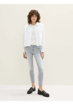 Tom Tailor Alexa- Slim Fit Jeans - Used Bleached Grey Denim -Tom Tailor c8887b63b84e45839dfdeccd4552e3c8