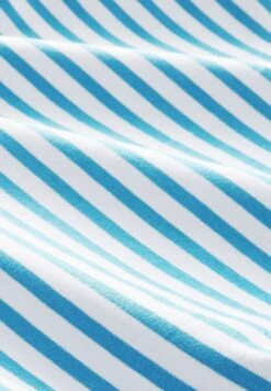 TOM TAILOR Denim Contrast Neck - Longsleeve - White Mid Blue Stripe -Tom Tailor cac3001c3eac4968abb216a0d8eed968