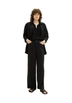 Tom Tailor Mit Aufgesetzten Taschen - T-Shirt Basic - Deep Black