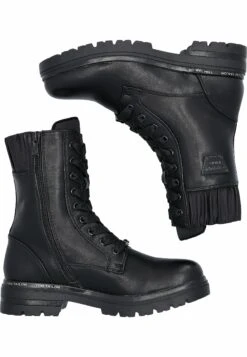 Tom Tailor Schnür- Veterboots - Schwarz -Tom Tailor ce287ab348e54aa5b89afacefc6ab9d1