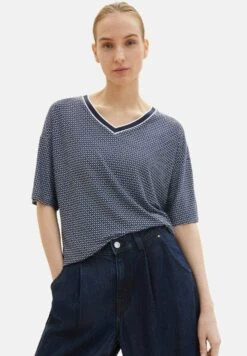 Tom Tailor Gemustertes - T-Shirt Print - Navy Geometrical Design -Tom Tailor cfdc586f7c524defb05a3c80c52ea5a9