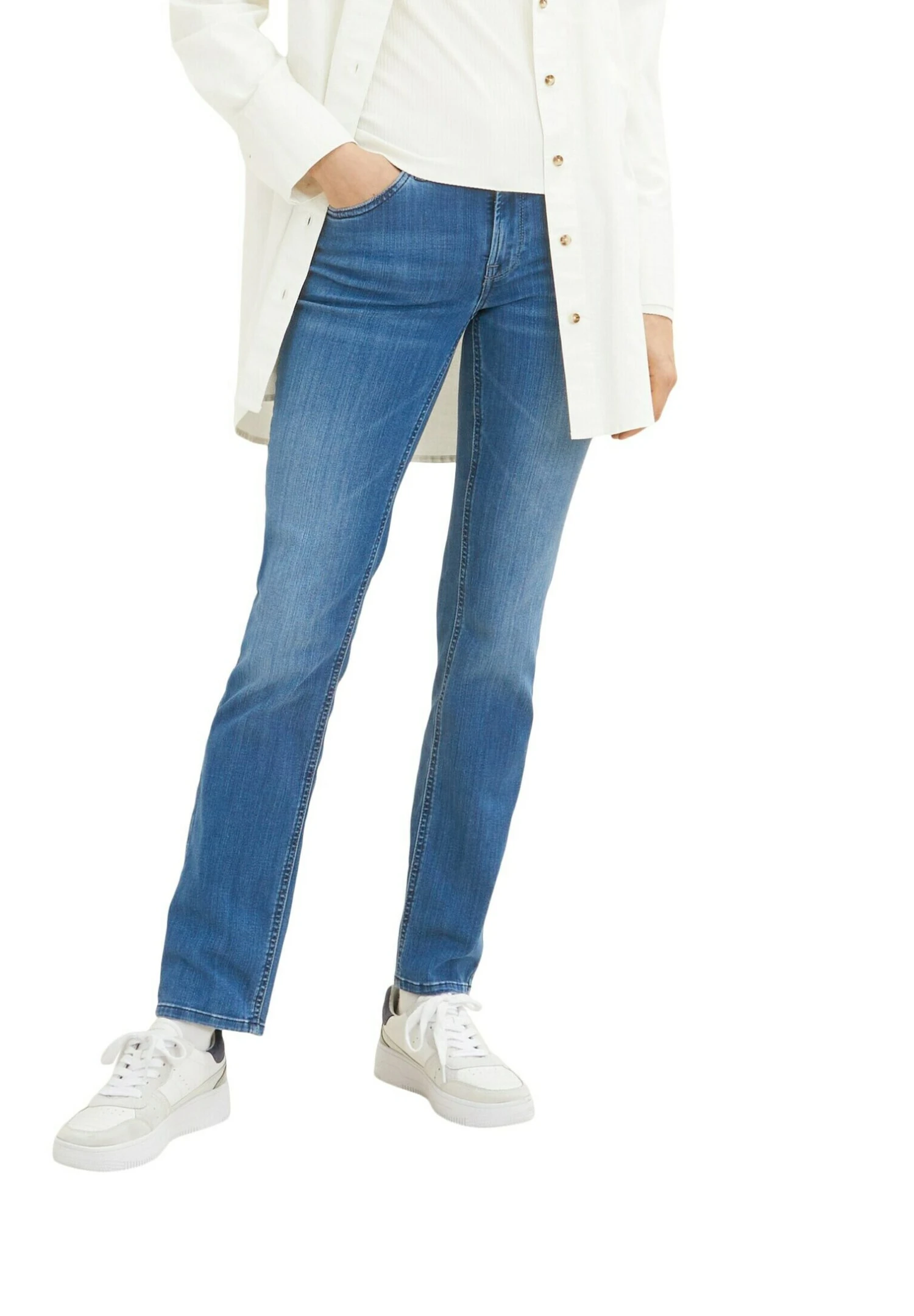 Tom Tailor Alexa - Straight Leg Jeans - Mid Stone Wash Denim 8 Tom Tailor Alexa - Straight Leg Jeans - Mid Stone Wash Denim - Afbeelding 8