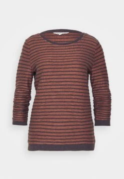 TOM TAILOR Denim Striped Jacquard- Sweater - Brown -Tom Tailor d0c940cf7c9f47f4b79c84ae7fa8799c