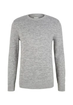 Tom Tailor Trui - Grey White Mouline