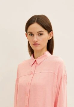 TOM TAILOR Denim Lange- Overhemdblouse - Peach Pink Melange -Tom Tailor d261902eaf0a447c82d83069424dbbef