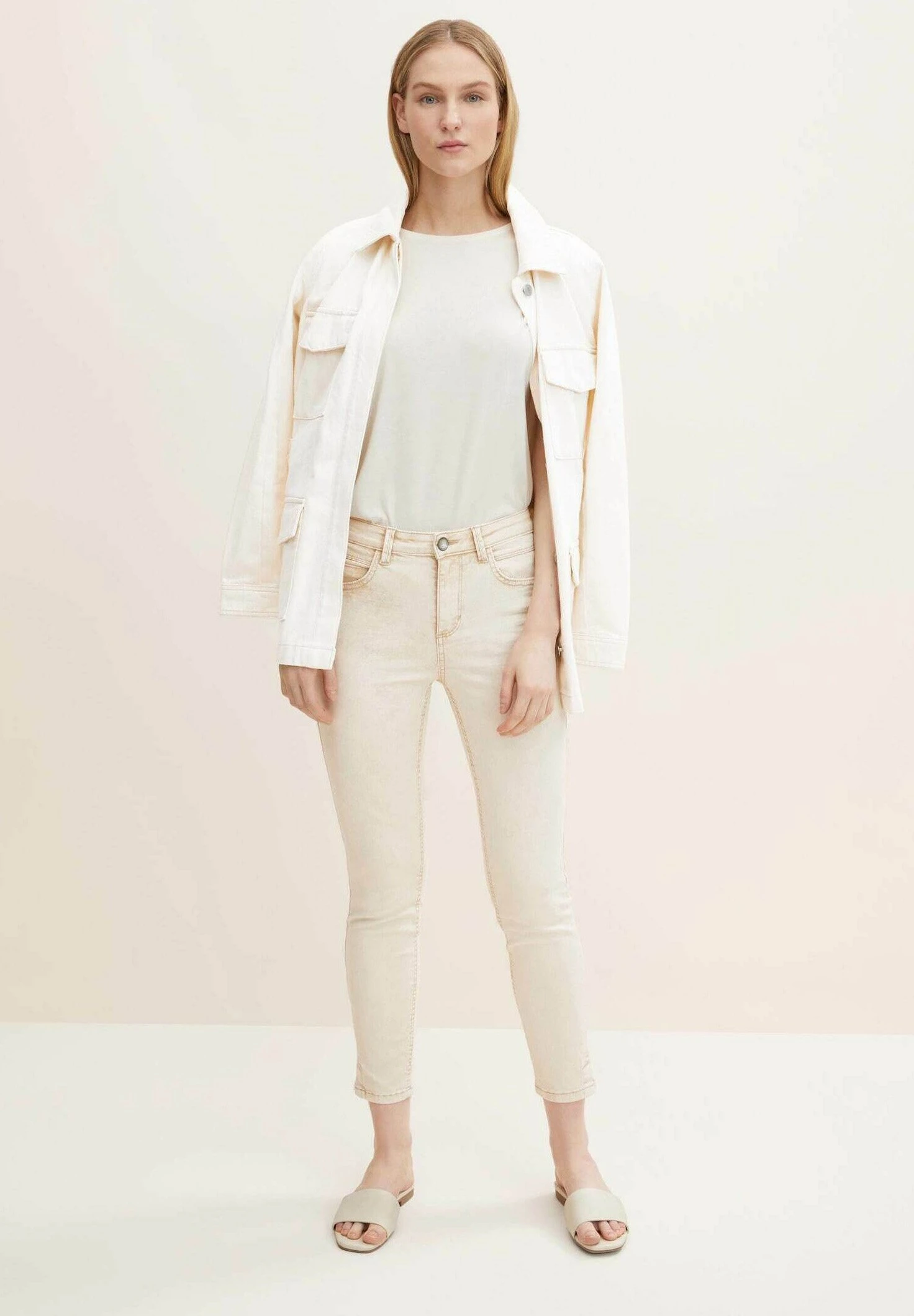 Tom Tailor Alexa - Jeans Skinny Fit - Silver Ecru 2 Tom Tailor Alexa - Jeans Skinny Fit - Silver Ecru - Afbeelding 2