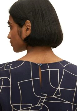 Tom Tailor Blouse - Navy/Beige -Tom Tailor d37ed74c2d704bcc97f4088c8804ddf8