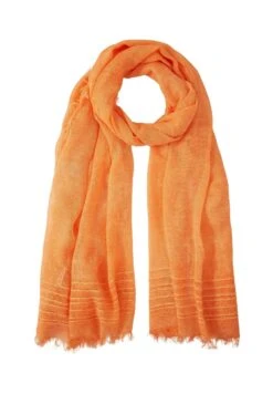 Tom Tailor Mit Fransen - Sjaal - Bright Mango Orange