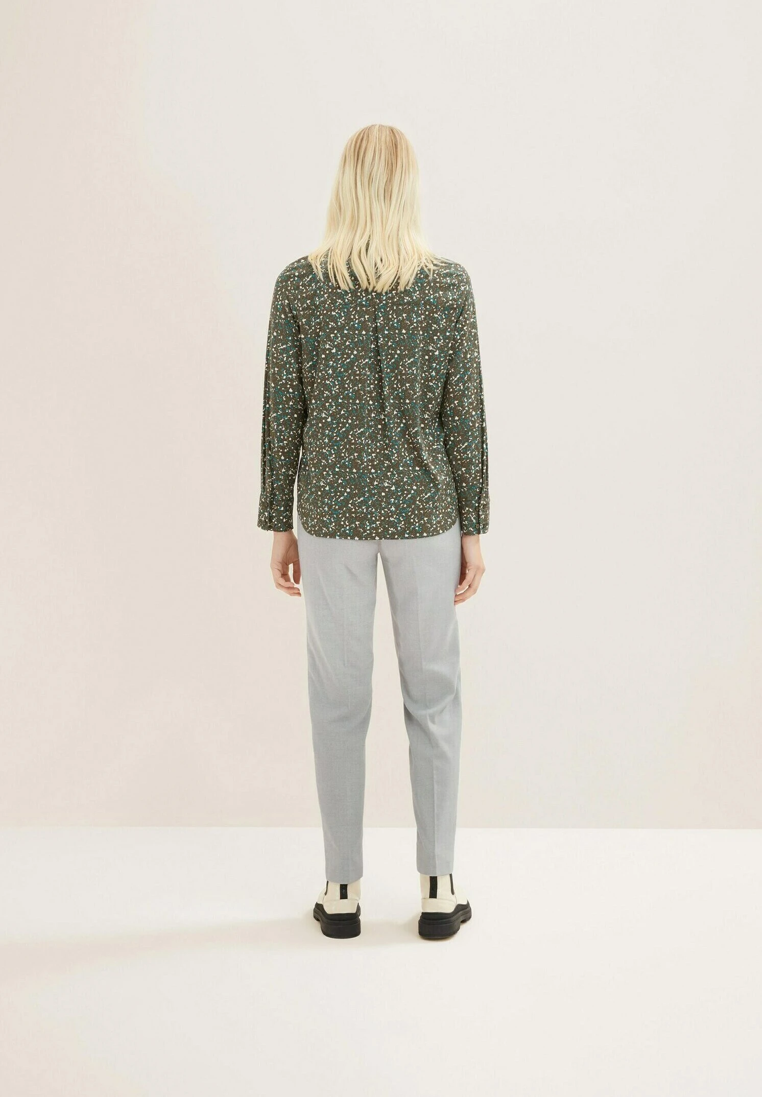 Tom Tailor Overhemdblouse - Abstract Minimal Design 3 Tom Tailor Overhemdblouse - Abstract Minimal Design - Afbeelding 3