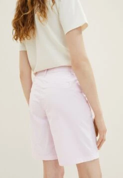 Tom Tailor Bermuda - Shorts - Offwhite Pink Stripe -Tom Tailor d5f71e53aec84df3a4554532df738764
