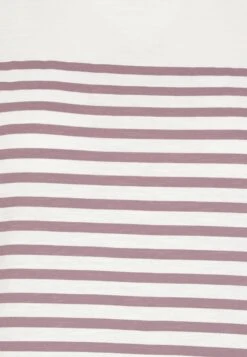 TOM TAILOR Denim Relaxed - T-Shirt Print - White/Mauve -Tom Tailor d6148f69d99e47b7b8a1b9695d35adc7