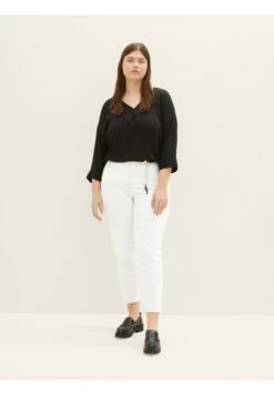 Tom Tailor Plus - Cropped Barrel - Slim Fit Jeans - Whisper White -Tom Tailor d6ac314afed5465491264d44a6373844