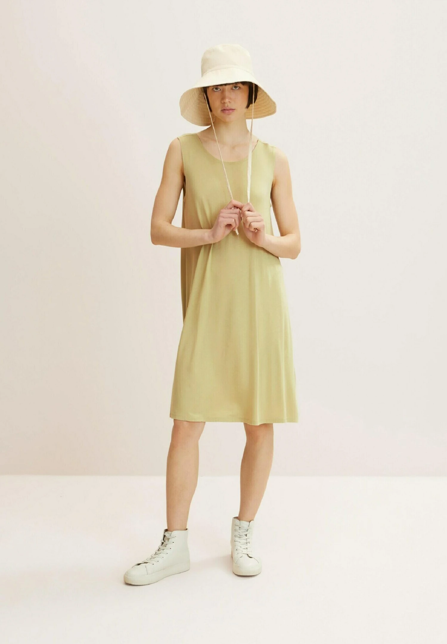 Tom Tailor Jerseyjurk - Light Moderate Olive 1 Tom Tailor Jerseyjurk - Light Moderate Olive