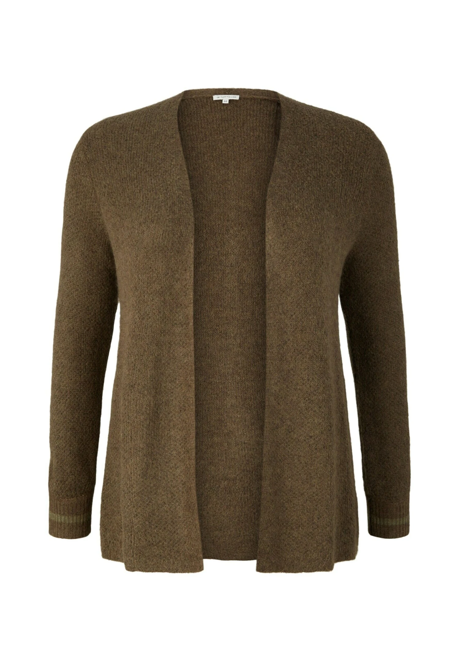 Tom Tailor Vest - Tarmac Khaki Melange 1 Tom Tailor Vest - Tarmac Khaki Melange