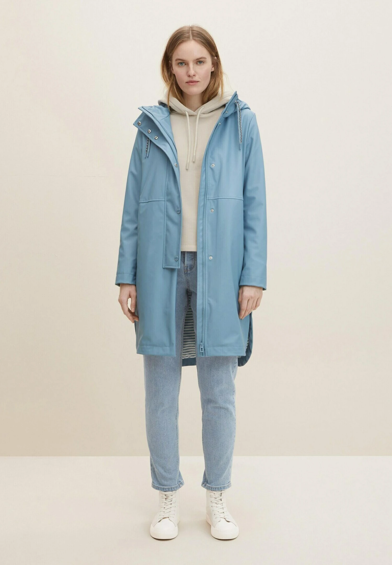 Tom Tailor Regular Fit - Parka - Faded Denim Blue 2 Tom Tailor Regular Fit - Parka - Faded Denim Blue - Afbeelding 2