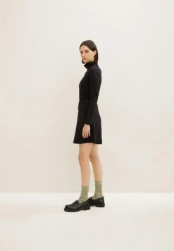 Tom Tailor Ottoman - A-Lijn Rok - Deep Black -Tom Tailor d88faefb727a44b29bf36841c270570f