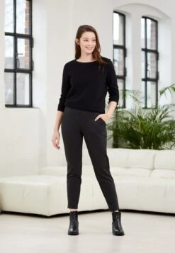 TOM TAILOR Denim Constructed Pants - Chino - Shale Grey Melange -Tom Tailor d90b0e813ca24d728c9b790d631276f5