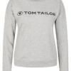 Tom Tailor Mit Logo-Print - Sweater - Grey Melange