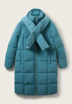 Tom Tailor Mit Abnehmbarem Schal - Winterjas - Pastel Teal -Tom Tailor da88cb9f60504f5db41d6d72330963bd
