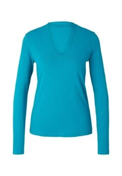 Tom Tailor V-Ausschnitt  - Longsleeve - Teal Blue -Tom Tailor dad1d103536e4649be1b73bd6061b574