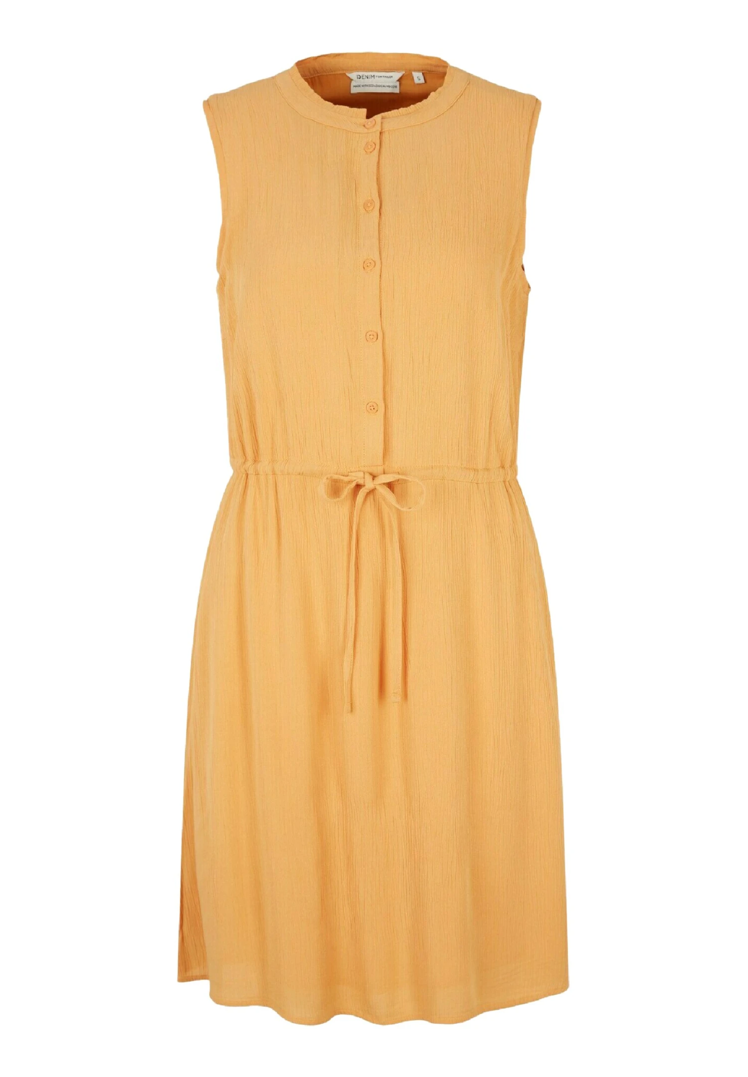 TOM TAILOR Denim Mit Feiner Raffung - Blousejurk - Golden Peach 4 TOM TAILOR Denim Mit Feiner Raffung - Blousejurk - Golden Peach - Afbeelding 4