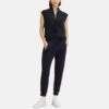 Tom Tailor Mit Rippbündchen - Trainingsbroek - Navy Midnight Blue