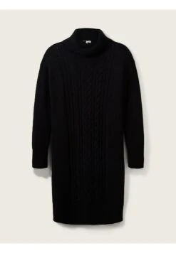 Tom Tailor In Midilänge - Gebreide Jurk - Deep Black -Tom Tailor dd09081cbe4a4a488746aea15be6d1b6