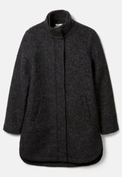 TOM TAILOR Denim Bouclé - Mantel - Shale Grey Melange -Tom Tailor dd2082a9b8104347a2307fa0306eb2d6