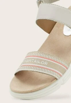 Tom Tailor Licence Mit Logo-Print - Sandalen Met Sleehak - Mud Rose -Tom Tailor dde14338d6284ba385dd2bd8b2d61018