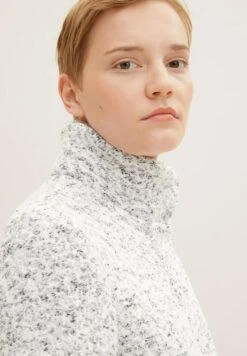 TOM TAILOR Denim Bouclé - Mantel - Grey Black Boucle -Tom Tailor ded77bfd580940ec93151dfcd0272dd9