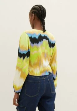 TOM TAILOR Denim Langarm Mit Farbverlauf - Blouse - New Batik Print -Tom Tailor df396560af1c4647a5d8ad9a5cce7607