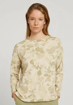 Tom Tailor Sweater - Green Floral Design
