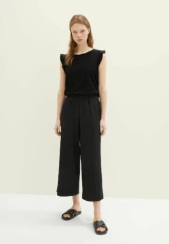 TOM TAILOR Denim Mit Struktur - Broek - Deep Black -Tom Tailor e10f296b96d24df68b8ac9a030448222