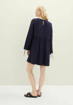TOM TAILOR Denim Mini Mit Schnürdetails - Jurk - Sky Captain Blue -Tom Tailor e16fda1bc25b4bb18073a3b0aaa4ab38