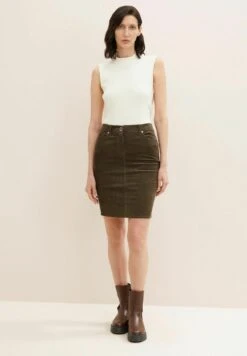Tom Tailor Basic  - Jeansrok - Tarmac Khaki