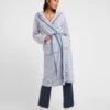Tom Tailor Stripe Bathrobe - Badjas - Jeans Blue