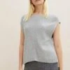 Tom Tailor Mit Rundhalsa - T-Shirt Basic - Concrete Grey Melange